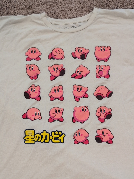 Nintendo Tops - Nintendo Kirby Pink Graphic Short Sleeve Tee